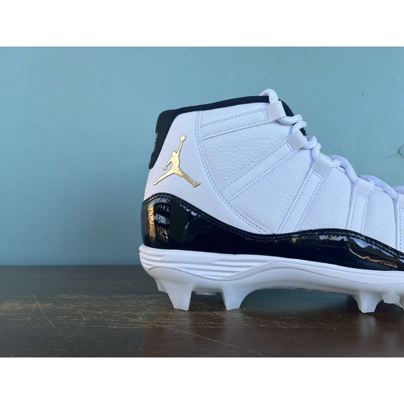 Nike Air Jordan 11 Mid TD "Gratitude" Football Cleats Men's Size 14 FV5374-107 - Picture 4 of 11